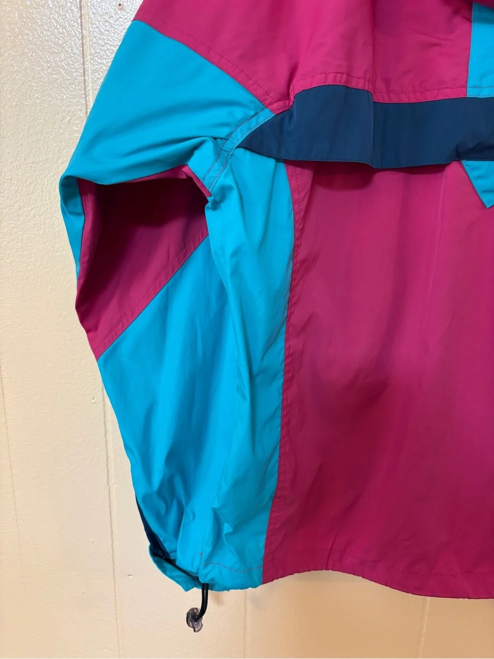 Vintage Nike ACG Mens Pink & Teal Hooded Anorak Jacket